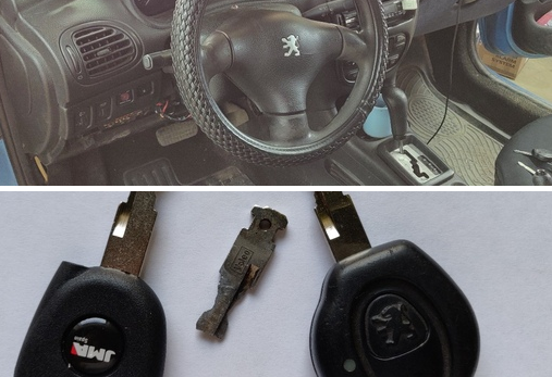 Peugeot 206 2001 сломался последний ключ